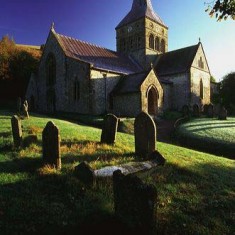 Church_and_gravestones_ Church and gravestones, photographed by Chris Warren