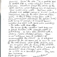 Edward Roberts notes 1992, on construction of The Tudor House