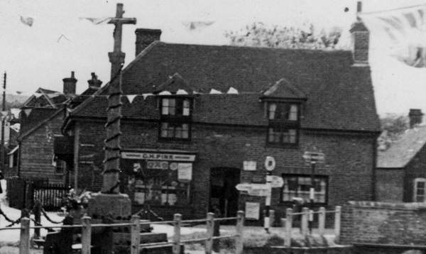 The store managed by G.H.Pink, the most recent family member to reside in East Meon