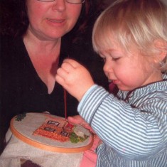 Jane and Grandson Some (above, Jane Sims and grandson) were very young ...