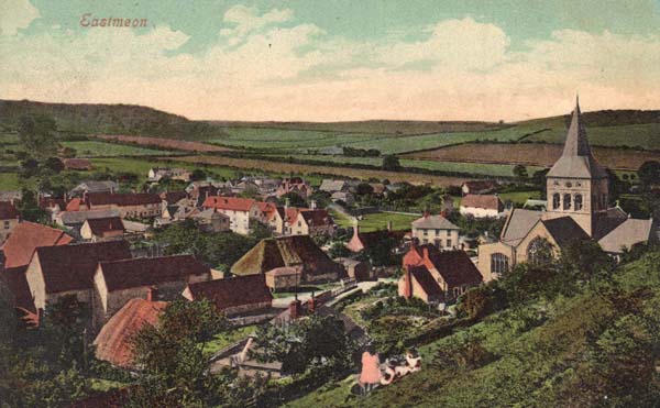 Park Hill postcard sent June 1912, showing farm buildings of what was then Court Farm.