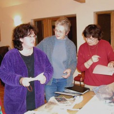 Working on the design Working on the design, Margaret Ward, Sue Barrett and nk