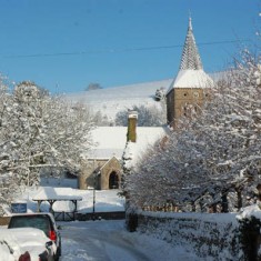 Church from Church Street All Saints Church in snow from Church Street. 2010. | Michael Blakstad