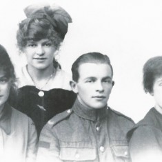 Family of Lily Chapman, nee Blackman, c 1920. Family of Lily Chapman, nee Blackman, c 1920. George was in the Central band of the RAF for many years.