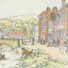 River with Glenthorne, Brooklyn &c River Meon, from Tim Mouse goes down the Stream by Judy Brook.