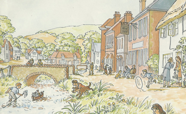 River Meon, from Tim Mouse goes down the Stream by Judy Brook.