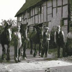 The Cross, with horses, men and woman 