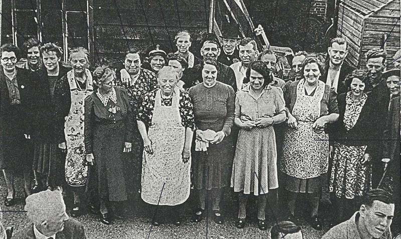 Ladies who helped with the VJ party tea.