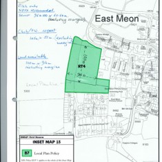 A22b Local Plan Map of East Meon in Local Plan