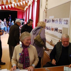 Betty and Stewart Bussell on reception Betty and Stewart Bussell on reception
