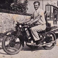 Jack Appleby outside Duncombe View (now Appleberry Cottage)