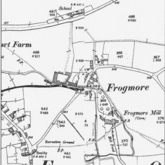 Ordnance Survey Map of Frogmore 1896