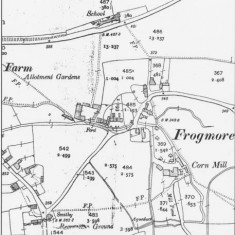 Ordnance Survey Map of Frogmore 1909
