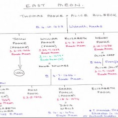 Pook Family Tree First of two Pook family trees drawn by EastMeonDescendant