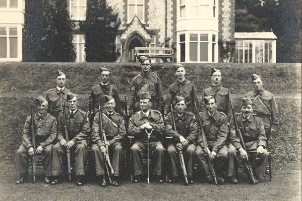 Home Guard NCOs The Commanding Officer (Frank Collyer) and the NCOs of the Home Guard.