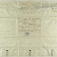 Indenture back websize Signatures &c on the back of the Indenture