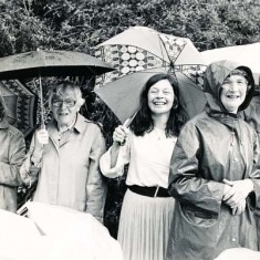 Church Fete left to right, Audrey Street, Mrs Fisher, Bridget Lambert, Betty May (District Nurse) and Rosemary Ryder websize left to right, Audrey Street, Mrs Fisher, Bridget Lambert, Betty May (District Nurse) and Rosemary Ryder