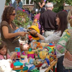 Kids_stall Emma Gaisford Toys stall with Emma Gaisford