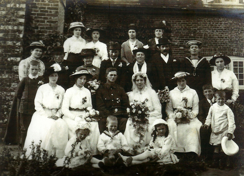 Wedding photo of Edward Bone.