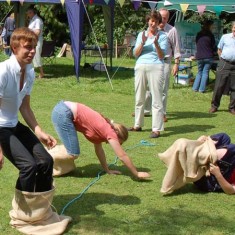 sack_race_tumbling1 Not finishing the sack race
