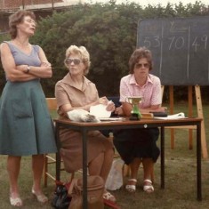 School staff at Fete Beth Stephenson (Teacher) Ann Judson (Teacher) Linda Foot (Secretary)