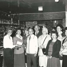 Care Group in George Inn Care Group. in George Inn, left to right: n.k., n.k.,Caroline Bleach, Jack Rothwell, Peter Street, Eve Spreadbury, Thelma Hoare, Maggie Marks, Pam Sparrow
