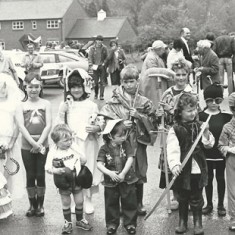 Fancy Dress in VH car park Fancy Dress in Village Hall car park