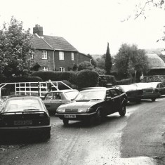 Frogmore possibly in the 1970s, showing parking problem. 