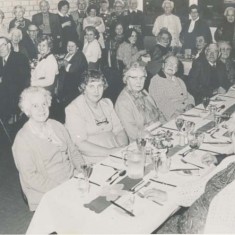 Luncheon CLub Luncheon Club in VIllage Institute, date unknown. Kit Tubb, Marion Blackman, Rods Mauback, …. Marjorie Lambert,Thelma Hoare Sylvia Whittear, Daisy & Fred Gibbs, Mrs Tee, Jean Blackman, Kath Adams, Nellie Goddard, Pam Goddard, another, Mrs Porch, Jessie Crockford, Mrs Ivy Blackman
