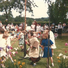 Maypole dance at Church Fete Maypole dance at Church Fete