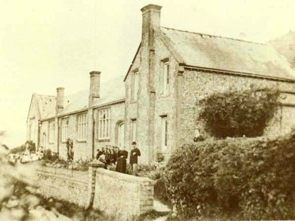 The National School with girls and boys outside their respective doors