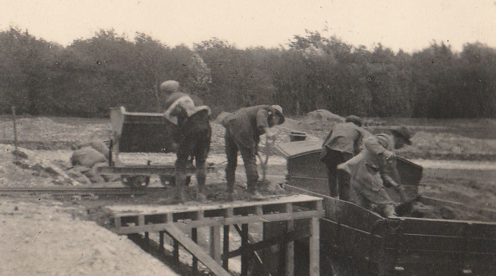 Shifting soil to the Rose Garden June 1923