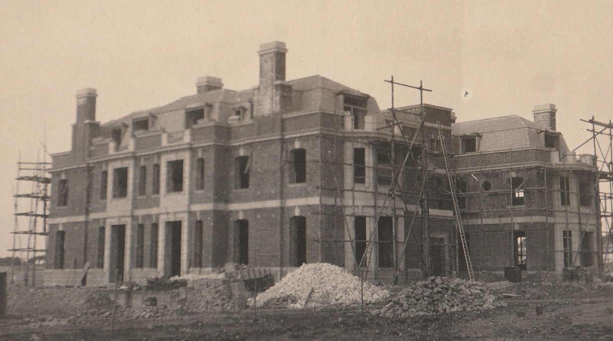 The exterior of the house in April 1923