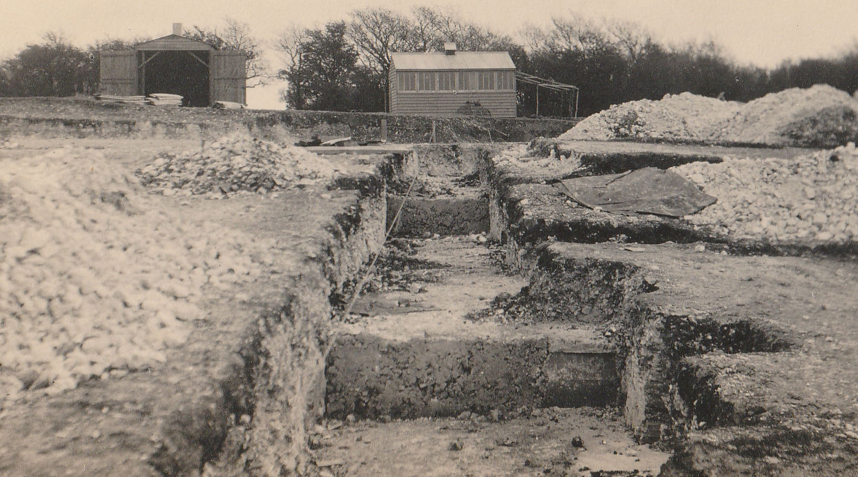 Trench on the north side, April 1921