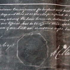 1861 Enclosure seal 'We the undersigned enclosure commissioners'