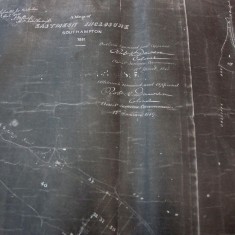 Map of Eastmeon enclosure 1861 Map showing title & commissioners
