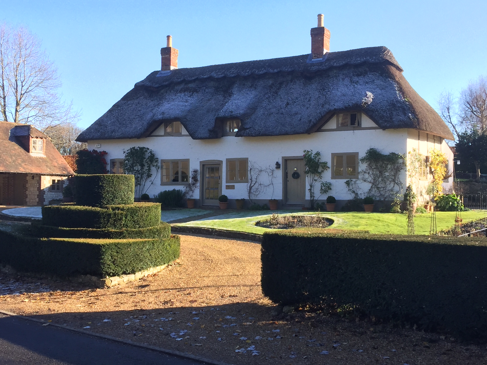 Home Farm Cottage, Langrish, where Sarah, Elizabeth and Ernest Merritt lived.