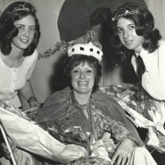 Village Hall fund-raising Carol Kelly, Jenny Wheeler(Queen of the Hall) Diana Adams websize