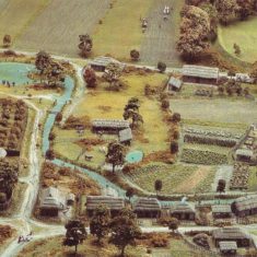 Domesday model west end West end of village model