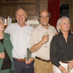 Celebration of Meon Matters, 1982 - 2005. Denys Ryder, Hazel Rendle, Chris Brough (founder), Marc Atkinson, Sally-Anne Brough, Michael and Tricia Blakstad 
