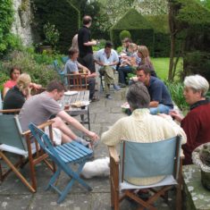 Lunch at The Court House Lunch at The Court House during the planting of the vines ,May 2006 | Michael Blakstad