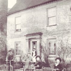 Barnards, 1900s. Nurse Micklam and family outside Barnards