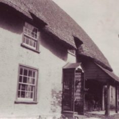 Riverside from High Street, butcher's shop canopy on right Riverside from High Street