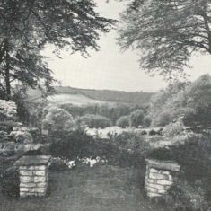 View from Berleigh House From the sales particulars, 1958, when the estate [assed from the Nicholson to the Tyrhwett-Drakes.