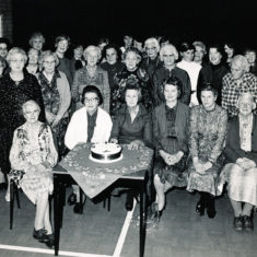 Women's Institute in Village Hall Back row, Ivy Cook, Shirley Kitcher, Mrs Bray, Nurse Day, Eileen Atkinson, Loreie Wilmot-Smith. 2nd row Audrey Street, Mrs Clitheroe, Mrs Aislewood, Rachel Mackinlay, Lettice Ross, Beryl Knight, Mrs Kille, Iris Porter. Front, Clarrie Fisher, Marion Lambert, Phyllis White, Dorrie Fisher. | Stan Smith