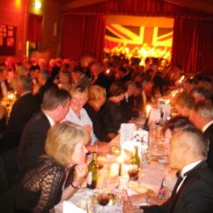 Trafalgar Dinner in Village Hall Dinner to celebrate the bicentenary of the Battle of Trafalgar 2005. | Michael Blakstad