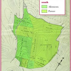 Southern section of Oxenbourne lands enclosed in 1845