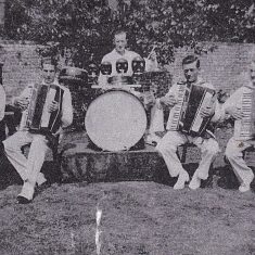 Band, late 1930s Mrs Smith, George Blackman, William Blackman, Bert Lambert Band, late 1930s Mrs Smith, George Blackman, William Blackman, Bert Lambert