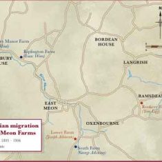 Farms occupied by the Cumbrian Migration, 1900s