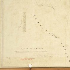 Section of East Meon Tithe Apportionment map 1852 Hambledon parish border